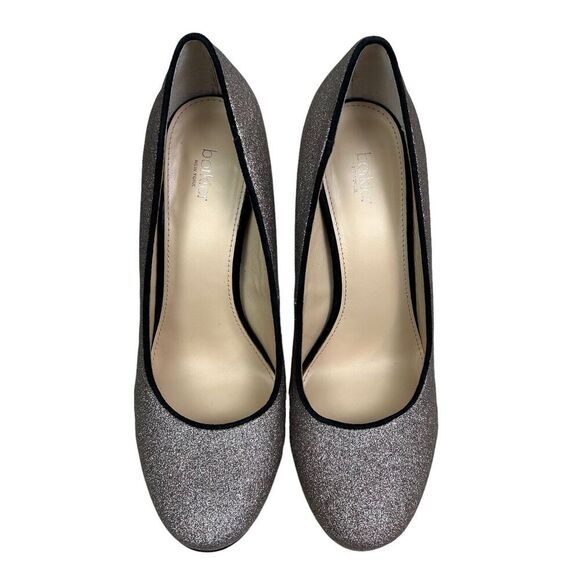 Botkier New York Valentina Pump Glitter Blush Block Heel Cushioned Women Sz 8.5M - Picture 4 of 9